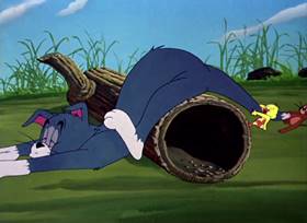 Screenshots from the 1953 MGM cartoon Just Ducky