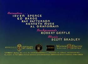 Screenshots from the 1953 MGM cartoon Just Ducky