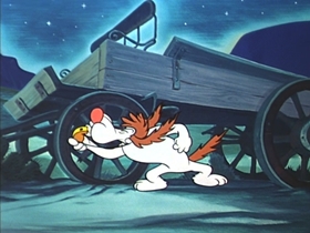 Screenshots from the 1953 Walter Lantz cartoon The Dog That Cried Wolf