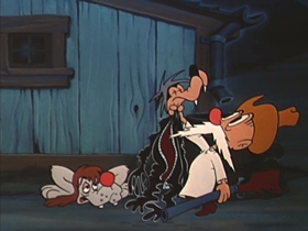 Screenshots from the 1953 Walter Lantz cartoon The Dog That Cried Wolf