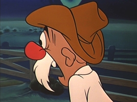 Screenshots from the 1953 Walter Lantz cartoon The Dog That Cried Wolf