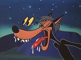 Screenshots from the 1953 Walter Lantz cartoon The Dog That Cried Wolf
