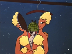 Screenshots from the 1953 Walter Lantz cartoon The Dog That Cried Wolf