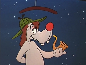 Screenshots from the 1953 Walter Lantz cartoon The Dog That Cried Wolf