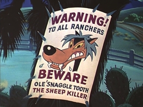 Screenshots from the 1953 Walter Lantz cartoon The Dog That Cried Wolf