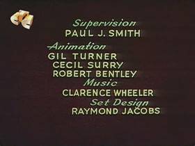 Screenshots from the 1953 Walter Lantz cartoon The Mouse and the Lion