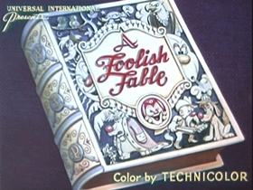 Screenshots from the 1953 Walter Lantz cartoon The Flying Turtle