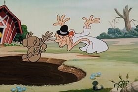 Screenshots from the 1953 Walter Lantz cartoon Maw and Paw