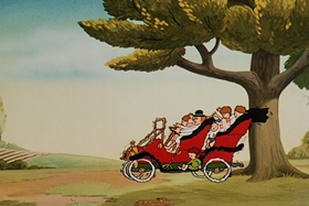 Screenshots from the 1953 Walter Lantz cartoon Maw and Paw