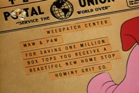 Screenshots from the 1953 Walter Lantz cartoon Plywood Panic