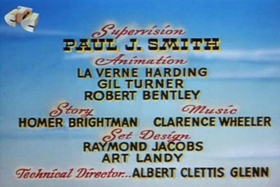 Screenshots from the 1953 Walter Lantz cartoon Plywood Panic