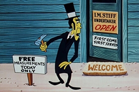 Screenshots from the 1953 Walter Lantz cartoon Hot Noon