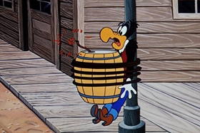 Screenshots from the 1953 Walter Lantz cartoon Hot Noon