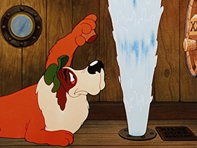 Screenshots from the 1953 Walter Lantz cartoon Chilly Willy