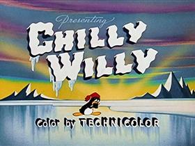 Screenshots from the 1953 Walter Lantz cartoon Chilly Willy