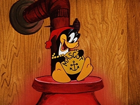 Screenshots from the 1953 Walter Lantz cartoon Chilly Willy