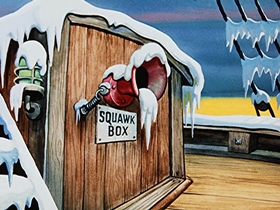 Screenshots from the 1953 Walter Lantz cartoon Chilly Willy