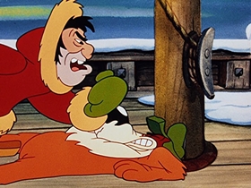 Screenshots from the 1953 Walter Lantz cartoon Chilly Willy