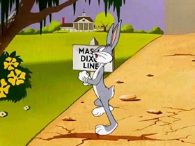 Screenshots from the 1953 Warner Bros. cartoon Southern Fried Rabbit