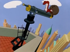 Screenshots from the 1953 Warner Bros. cartoon Much Ado About Nutting