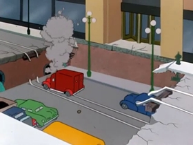 Screenshots from the 1953 Warner Bros. cartoon Much Ado About Nutting