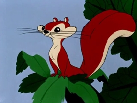 Screenshots from the 1953 Warner Bros. cartoon Much Ado About Nutting