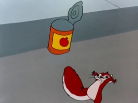Screenshots from the 1953 Warner Bros. cartoon Much Ado About Nutting