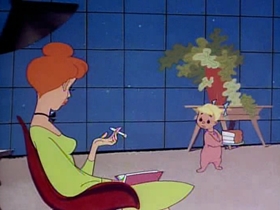 Screenshots from the 1953 Warner Bros. cartoon Punch Trunk