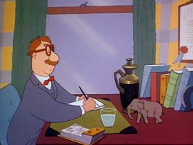 Screenshots from the 1953 Warner Bros. cartoon Punch Trunk