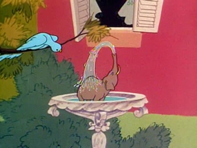 Screenshots from the 1953 Warner Bros. cartoon Punch Trunk