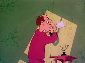 Screenshots from the 1953 Warner Bros. cartoon Punch Trunk