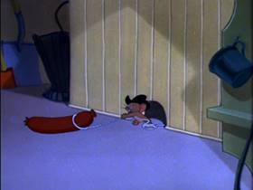 Screenshots from the 1954 MGM cartoon Posse Cat