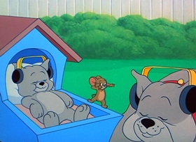 Screenshots from the 1954 MGM cartoon Hic-Cup Pup