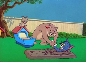 Screenshots from the 1954 MGM cartoon Hic-Cup Pup