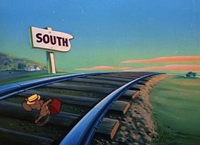 Screenshots from the 1954 MGM cartoon Hic-Cup Pup