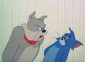 Screenshots from the 1954 MGM cartoon Hic-Cup Pup
