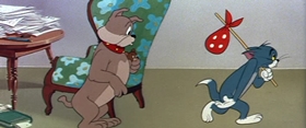 Screenshots from the 1954 MGM cartoon Pet Peeve