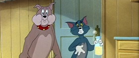 Screenshots from the 1954 MGM cartoon Pet Peeve
