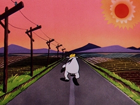 Screenshots from the 1954 Walter Lantz cartoon A Horse