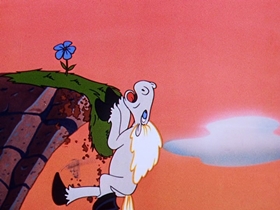 Screenshots from the 1954 Walter Lantz cartoon A Horse