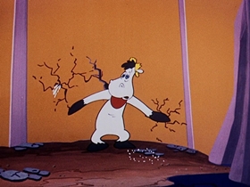 Screenshots from the 1954 Walter Lantz cartoon A Horse