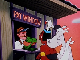 Screenshots from the 1954 Walter Lantz cartoon A Horse