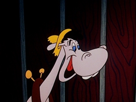 Screenshots from the 1954 Walter Lantz cartoon A Horse