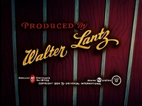 Screenshots from the 1954 Walter Lantz cartoon A Horse