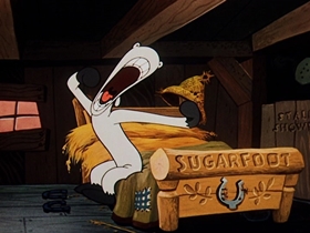 Screenshots from the 1954 Walter Lantz cartoon A Horse