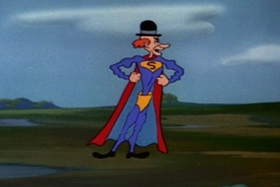 Screenshots from the 1954 Walter Lantz cartoon Pig in a Pickle