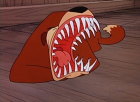 Screenshots from the 1954 Walter Lantz cartoon I