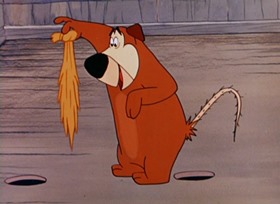 Screenshots from the 1954 Walter Lantz cartoon I