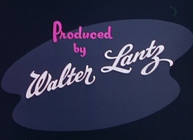 Screenshots from the 1954 Walter Lantz cartoon I