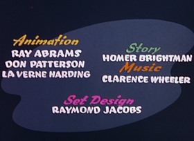 Screenshots from the 1954 Walter Lantz cartoon I